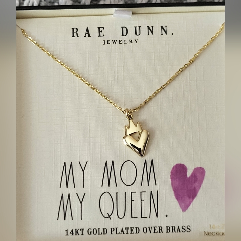Rae Dunn My Mom My Queen Necklace - Picture 1 of 12